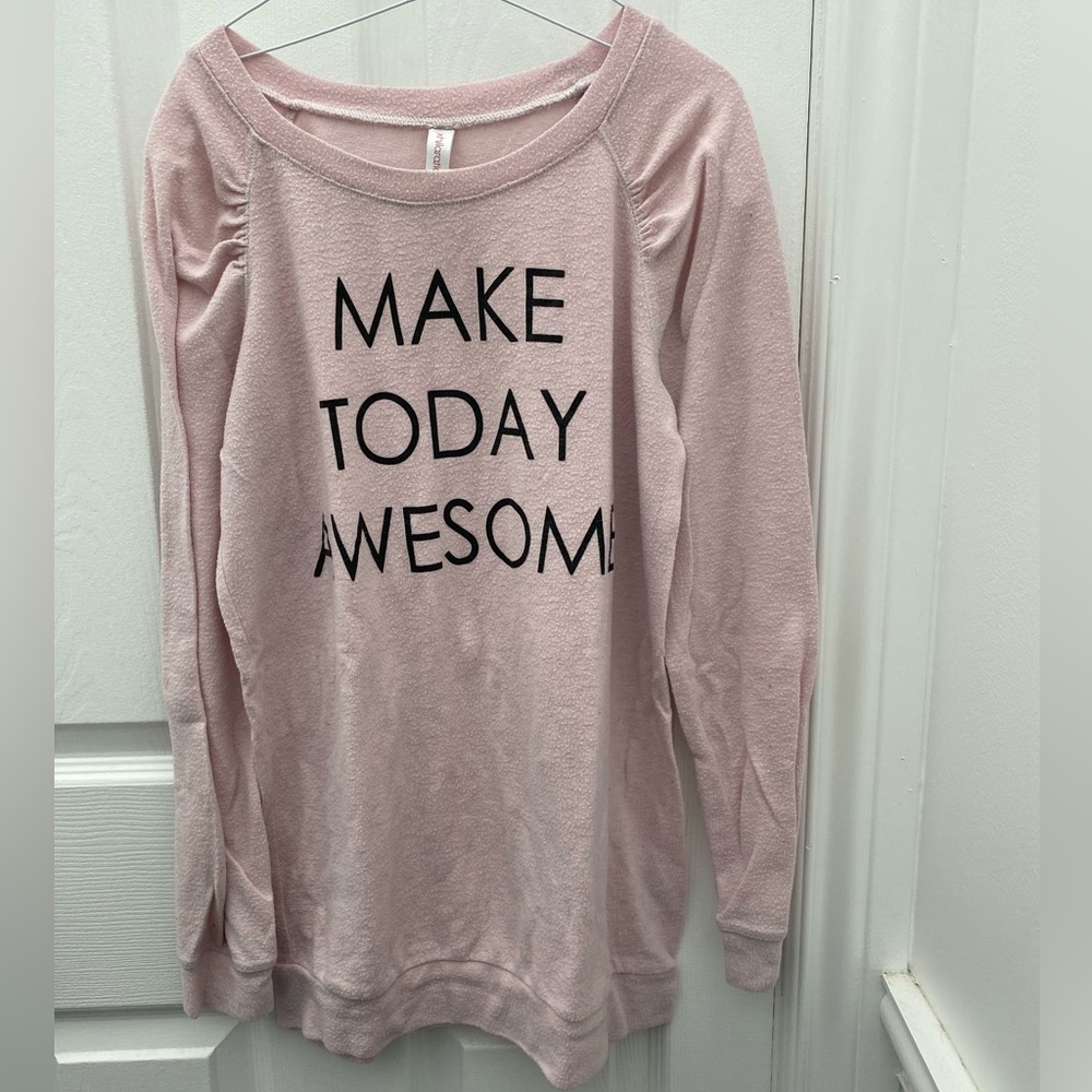 Xhilaration-Make today awesome pink sweater